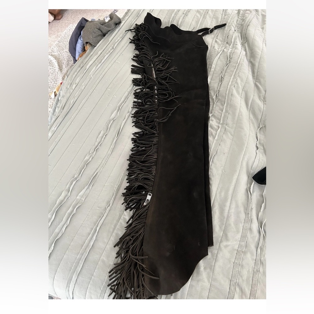 Classic Black Western Chaps